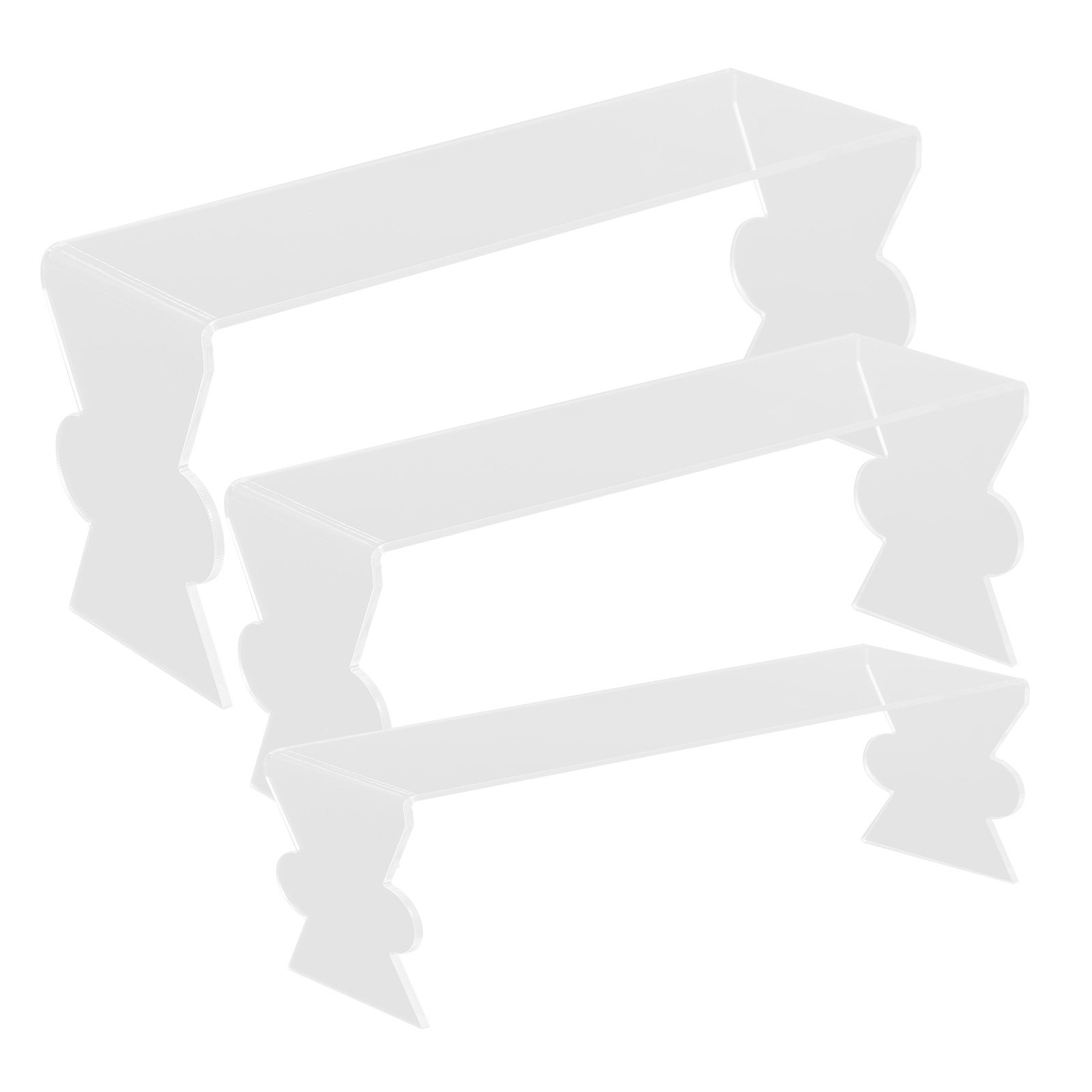 3Pcs Acrylic Display Stand Set - Display Risers Set 评论和价格